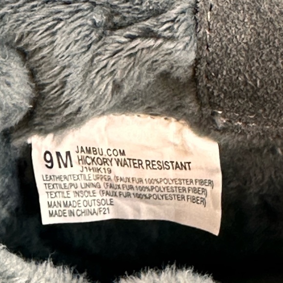 NEW JAMBU Boots Women’s Size 9 Hickory Water Resistance Ankle Boot Soft Fur - Picture 7 of 10